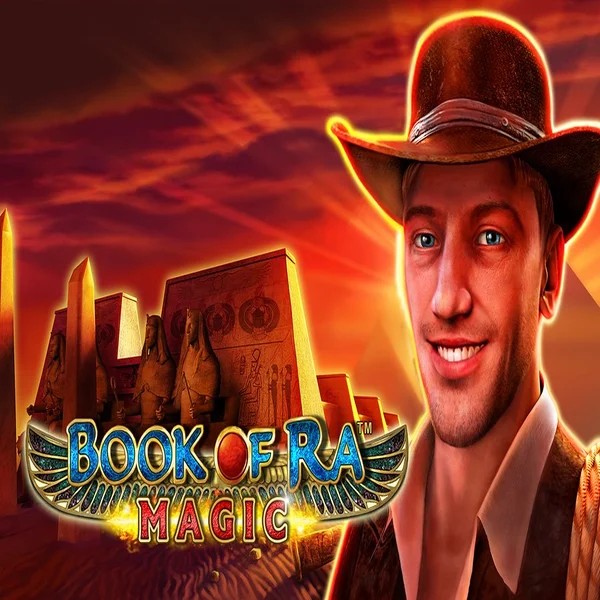 Book of Ra Magic online game logo by Greentube on pelipetokasinos.fi
