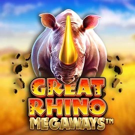 Great Rhino Megaways slot visual from Pragmatic Play available on pelipetokasinos.fi